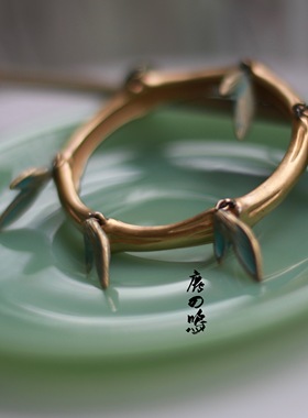 鹿鸣馆 VINTAGE 雪松翠竹 重工手镯 纪vy