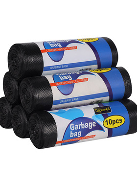 小垃圾袋黑色45*55cmGB-替代得力9583垃圾袋30只/卷工厂用家庭用