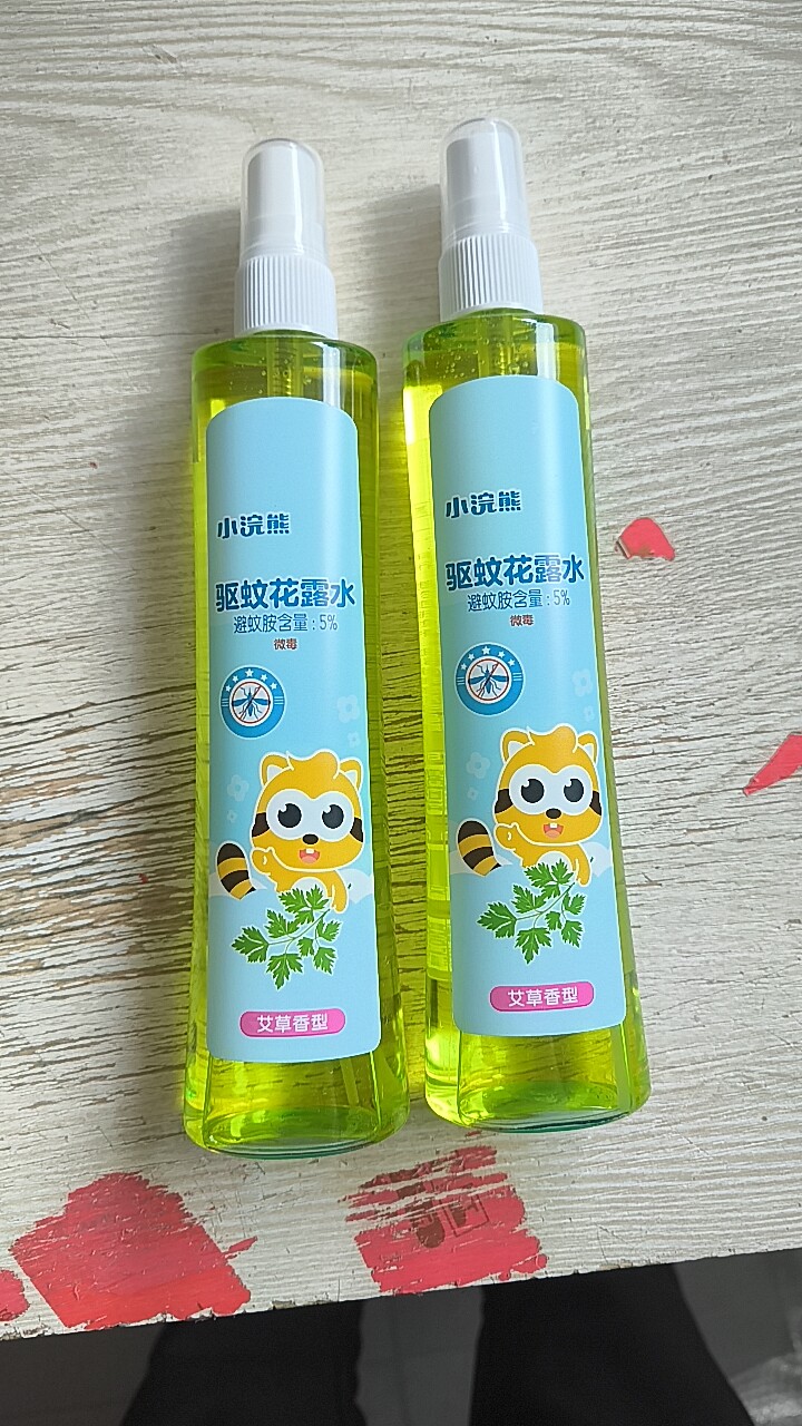 Coati/小浣熊驱蚊花露水195ml艾草香型 驱蚊蚊虫叮咬金水喷雾