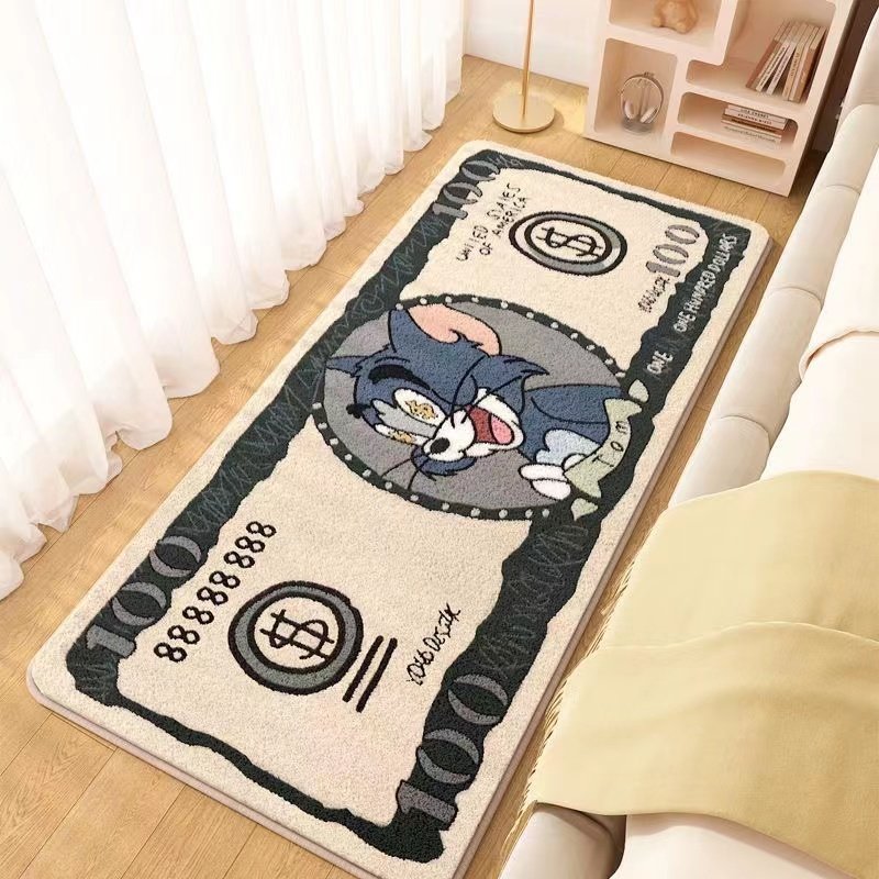 仿羊绒卡通动漫床边不掉毛绒