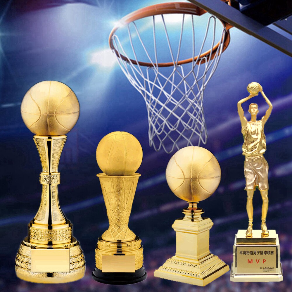 高档篮球奖杯定制 篮球奖杯 金球奖杯 创意奖杯 nba奖杯制作包邮