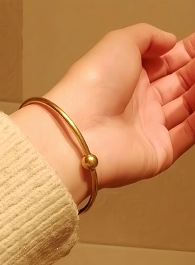 古法传承转运珠手镯18K仿真黄金