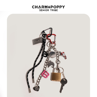 miu系风包包挂件Rodeo同款机车包包链装饰金属子母包挂钥匙扣挂绳