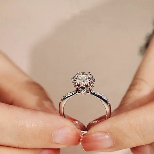 PT950铂金培育钻石戒指