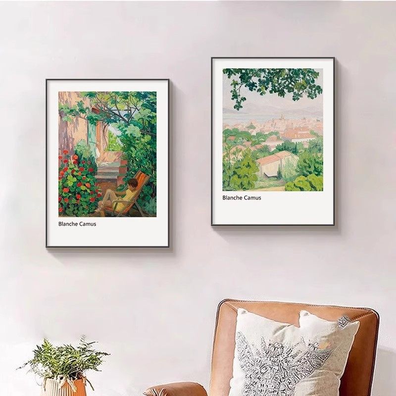 现代艺术风景客厅装饰画简约油画风餐桌挂画高级复古卧室抽象壁画,家居饰品,现代装饰画,淘宝优惠券,粉丝福利购,淘宝优惠卷