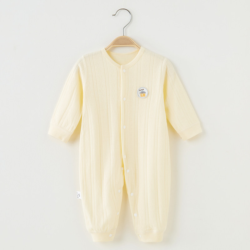 纯棉宝宝衣服春无骨婴儿内衣秋衣