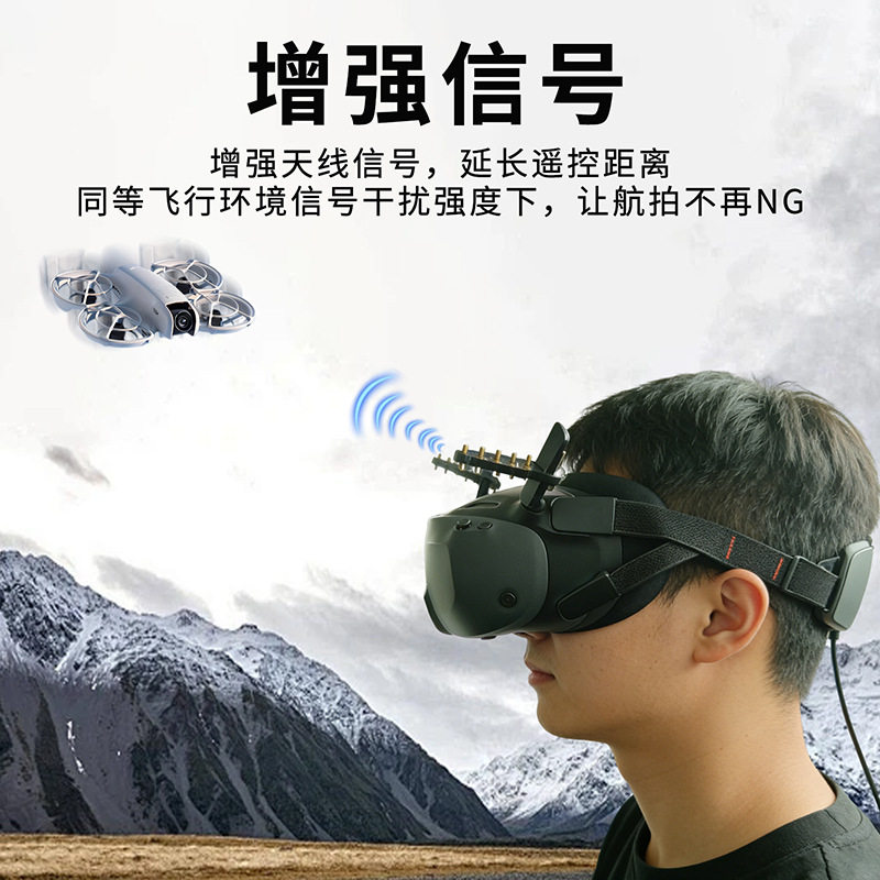 适用DJI大疆NEO2/AVATA360信号增强器飞行眼镜N3信号增程八木天线