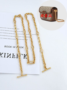 适用古驰新马鞍包链条包带gucci肩带替换改造Blondie包链斜挎单买