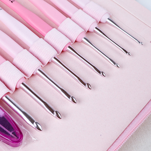 勾针钩针工具套装手工毛衣编织钩针包包毛衣针毛线防滑钩针收纳包