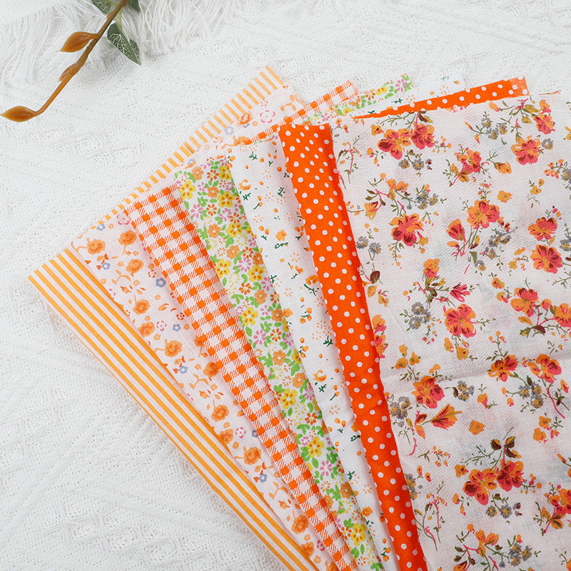 棉手工布片拼布diy田园小花