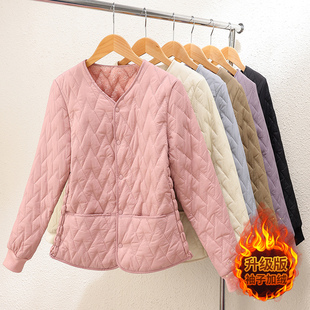 女士夹棉棉衣内胆小棉袄短款修身保暖内穿秋冬贴身丝绵棉袄外套冬