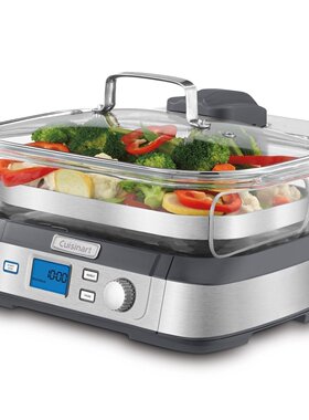 德国直邮Cuisinart/美膳雅STM1000E电蒸锅多功能智能玻璃大容量