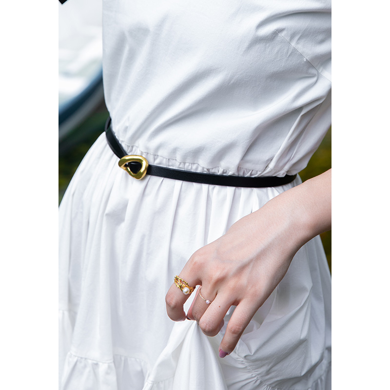 百搭风免打孔细窄配饰皮带