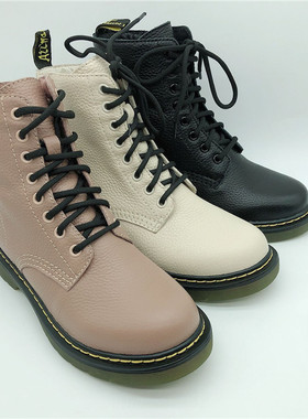 KISSCAT接吻猫2020冬延牛皮薄绒马丁靴女鞋KA09780-50KA19780-50