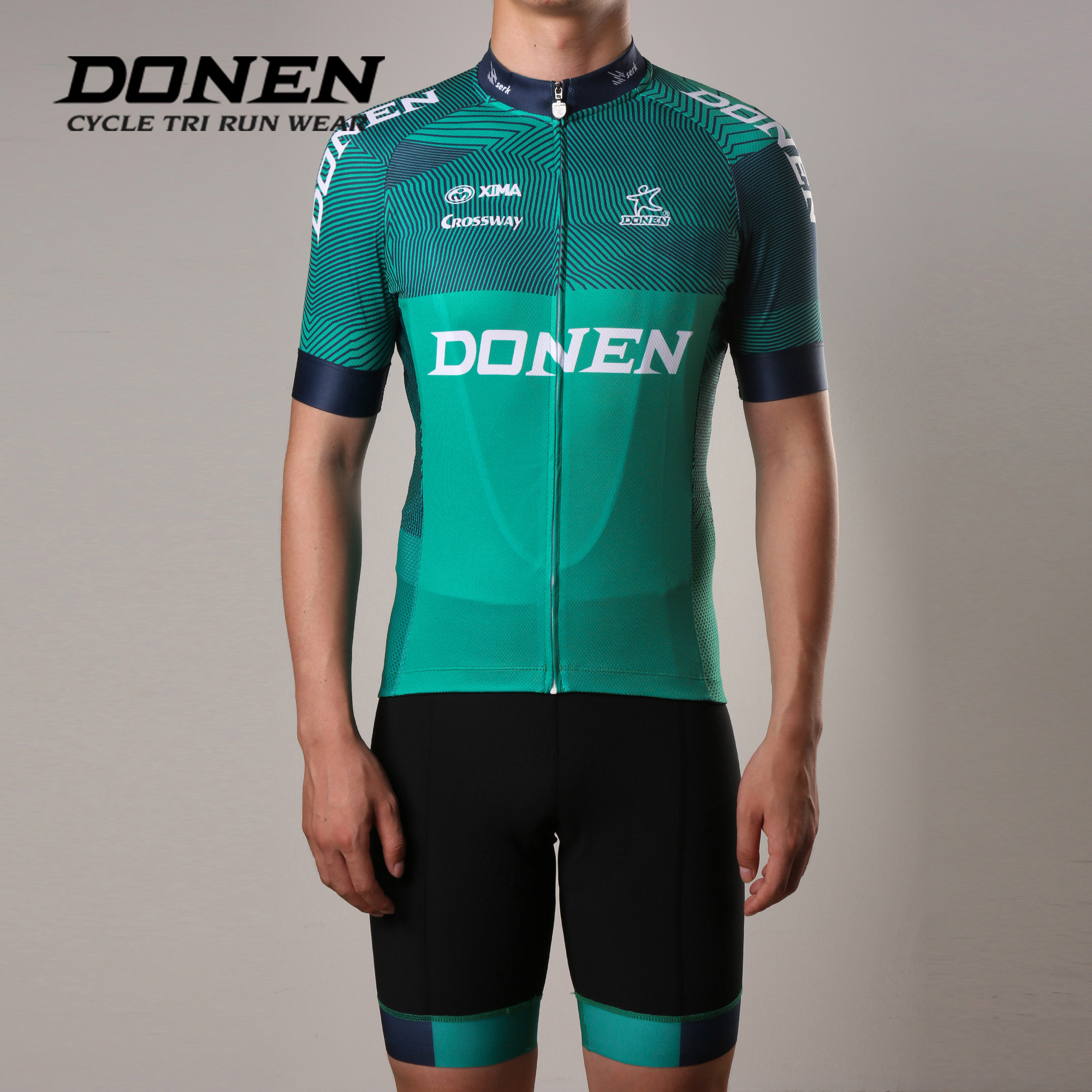 DONEN达恩 骑行服套装男夏季短袖透气公路自