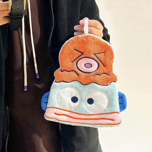 小丑鱼卡通造型珊瑚绒宝宝擦手巾