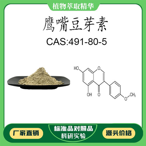 鹰嘴豆芽素 98% 20mg科研实验对照品标准品CAS:491-80-5 密封瓶装