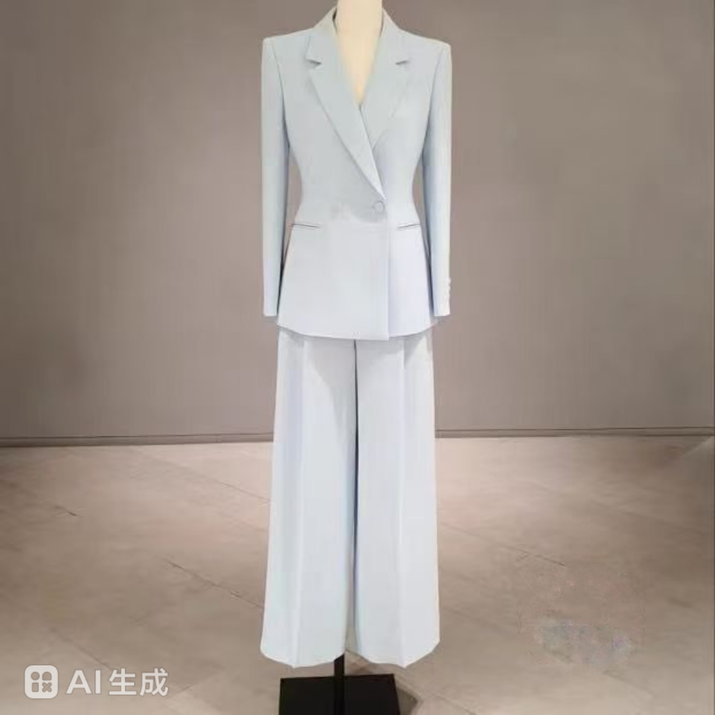 韩国MICHA*26春气质优雅通勤职业收腰显瘦纯色百搭西装四件套装女