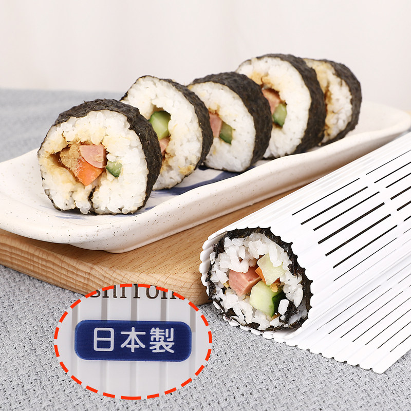日本进口寿司竹帘卷做紫菜包饭卷帘寿司专用海苔饭团工具防霉帘子