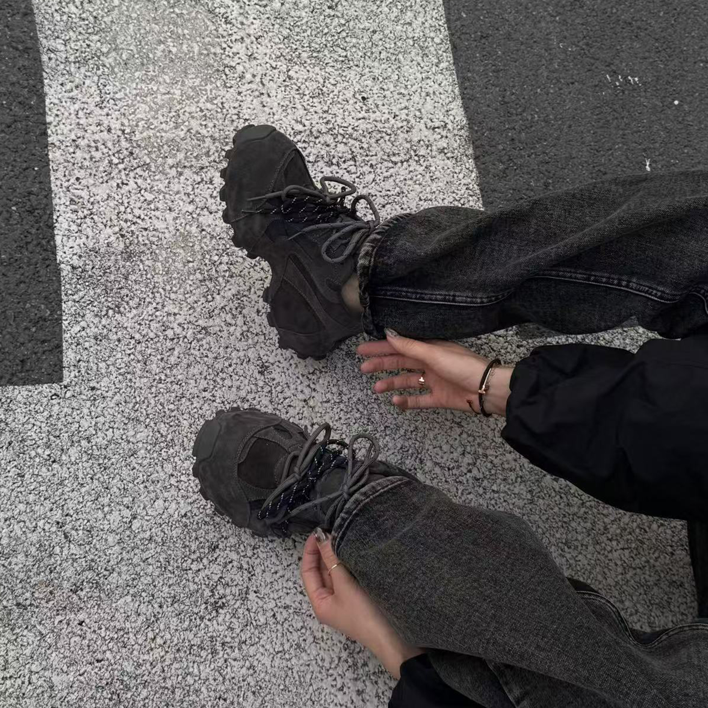 【小发喵】5cm加绒老爹鞋女厚底增高百搭系带软底舒适休闲运动鞋