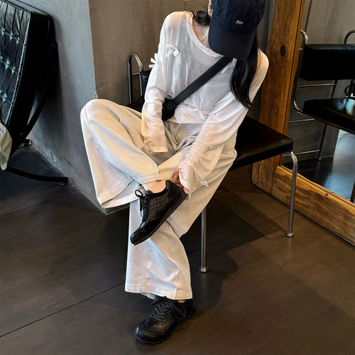 【小发喵】老钱风个性轻便阿甘鞋女层牛皮软底复古休闲厚底德训鞋