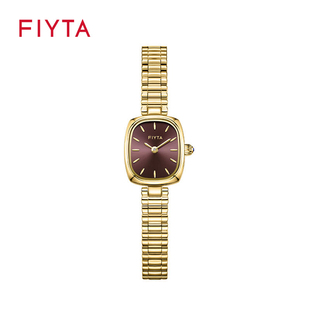 飞亚达复古小金表石英表女士手表女款小方表高圆圆签名款DL21012