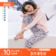 SCHIESSER舒雅女士40S棉莫代尔双面布印花睡衣家居服套装 23232H