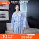 SCHIESSER舒雅女士柔软羊羔绒加绒加厚系带浴袍家居睡袍21876R
