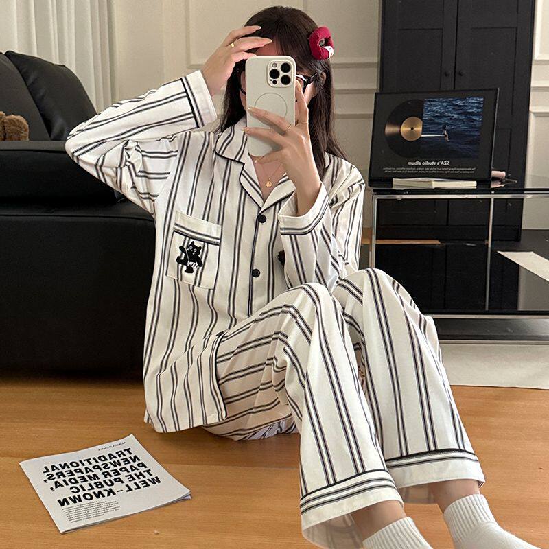 长裤两件套韩系卡通甜美家居服