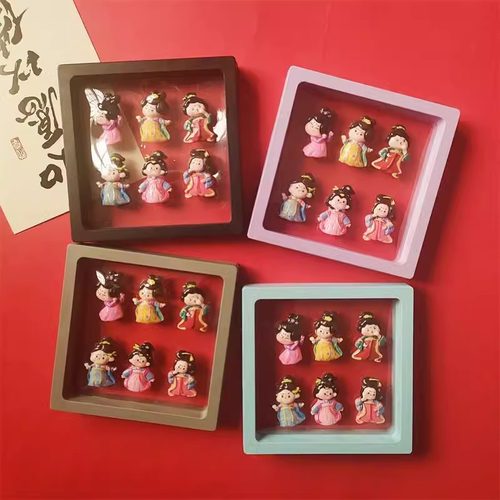 国潮洛阳唐代宫女贵妃系列冰箱贴