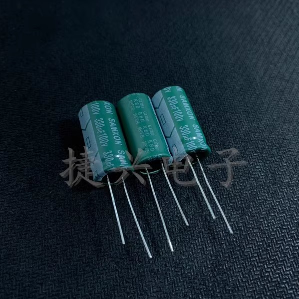 100V330UF 100V 原装万裕三信 电源滤波 高频低阻 电解电容 13X25
