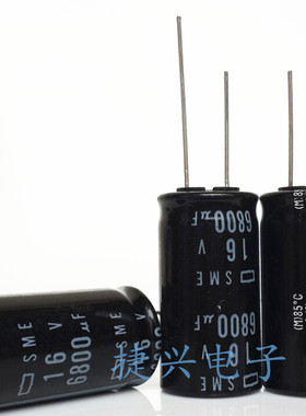 全新进口日本黑金刚SME 滤波电解电容 16V6800UF 6800UF16V 18X35