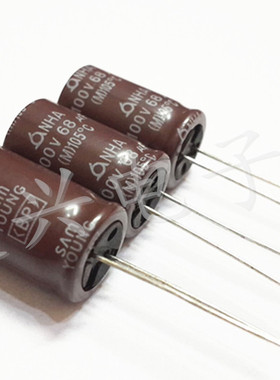 100V68UF 进口韩国三莹 无极BP 分频器 电解电容 68UF100V 13X20