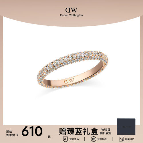 DW闪耀锆石密镶星耀戒指轻奢配饰