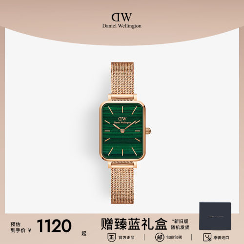 DW手表女士小绿表简约时尚