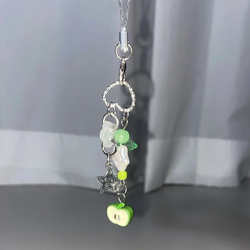 绿苹果幸运挂件相机包包手机链