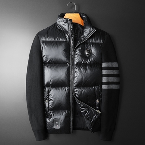 2024新款立领拼接羽绒服90白鸭绒 QT2031-13107-P360（控价470）图片