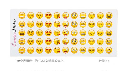 emoji表情贴纸苹果含小表情迷你