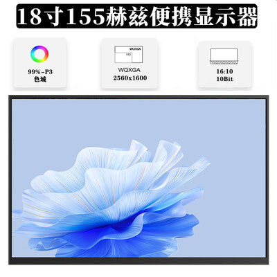 18寸155赫兹便携显示器P3色域