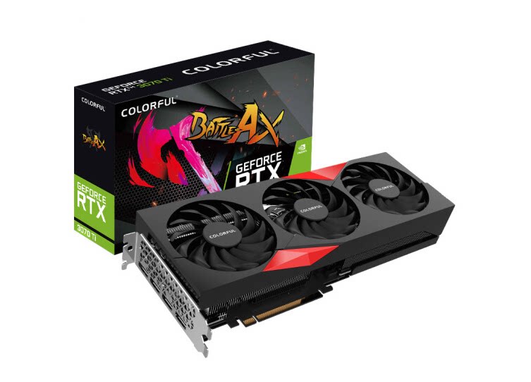 七彩虹 geforce rtx 3070ti 战斧 8gb gddr6 游戏显卡