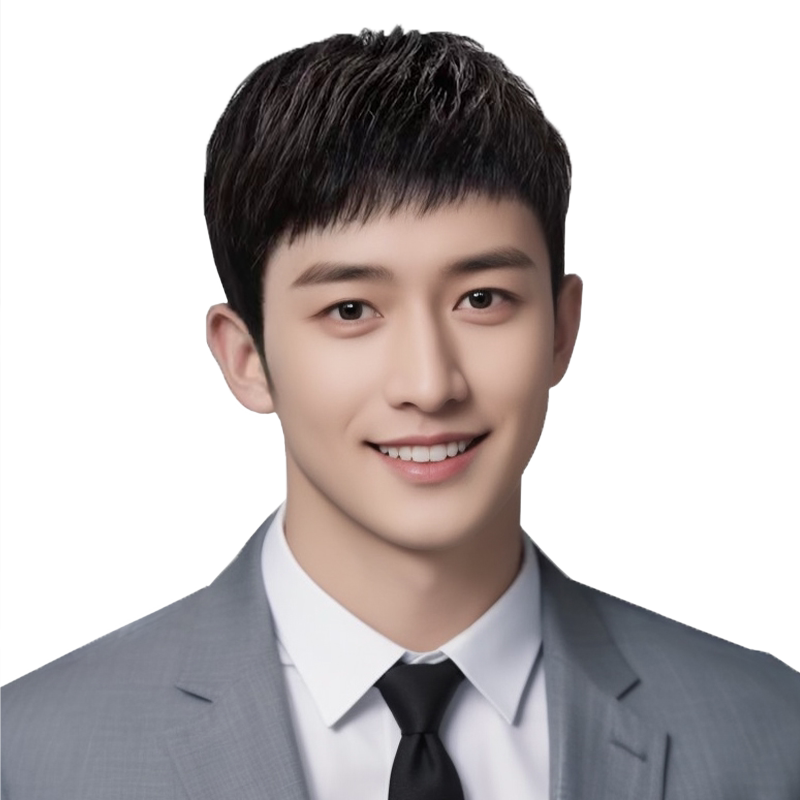 优丽卡真发逼真自然男士全头套