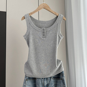 吊带背心女内搭西装 上衣 莫代尔棉白色打底无袖 新款 2025春夏季