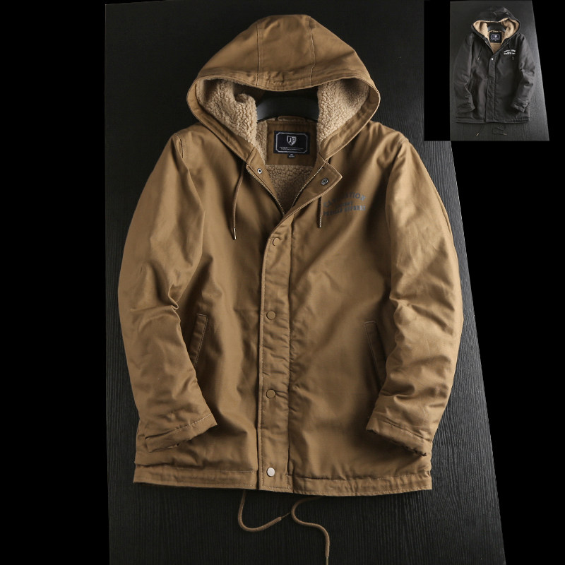 连帽冬款夹克个性百搭