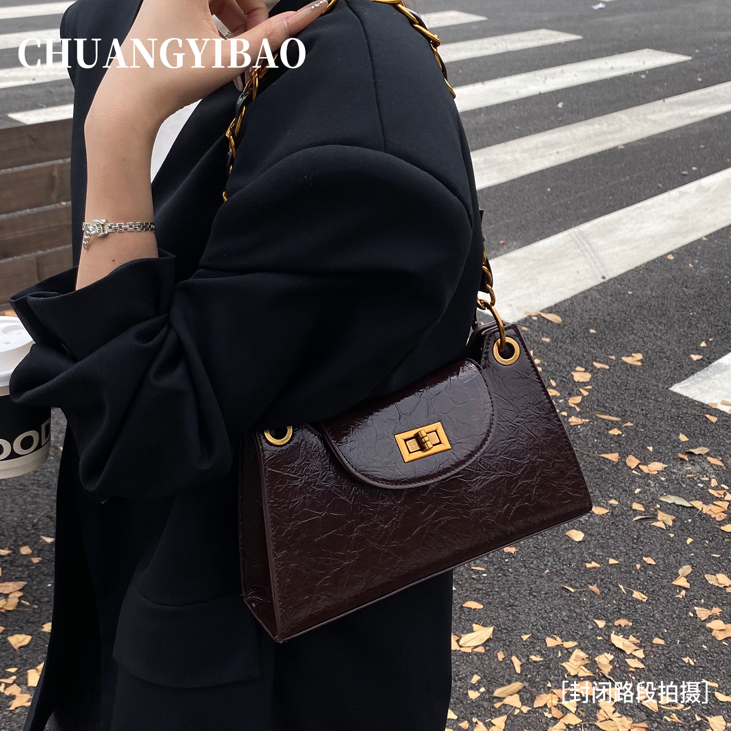 超火链条腋下包包女2026新款轻奢高级感小方包通勤百搭单肩斜挎包,箱包皮具/热销女包/男包,腋下包,淘宝优惠券,粉丝福利购,淘宝优惠卷