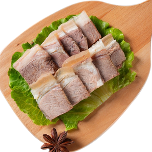 白切羊肉带皮草原散养羔羊开袋即食卤羊肉带皮羊真空熟食