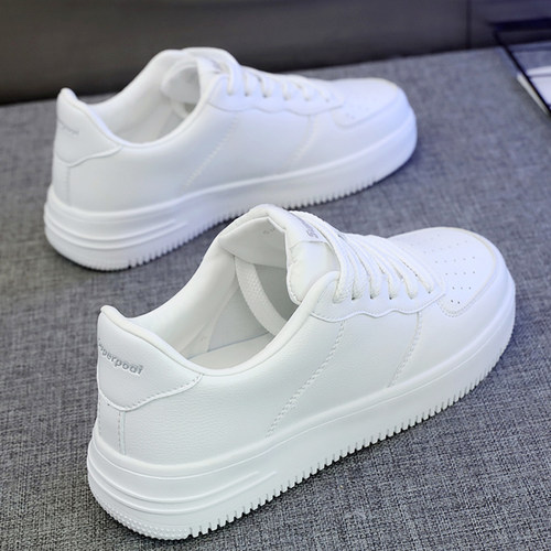 真皮轻便软底防滑男女小白鞋学生