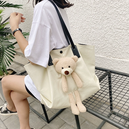 Вместительный и большой шоппер, трендовая модная портативная сумка на одно плечо для отдыха, коллекция 2021