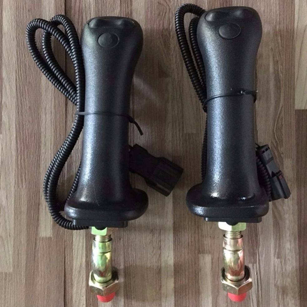 挖掘机改装抓木器抓铁器三键操纵杆手柄胶手柄先导操纵手柄胶配件