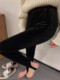 网红打底裤 2025春季 时髦洋气百搭黑色金丝绒显瘦踩脚裤 韩版 女 新款
