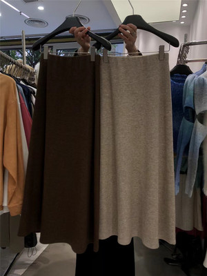 中长裙A字裙韩版A型半身裙时尚